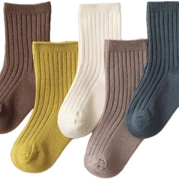 Lot of 5: new cotton baby socks. 0-12 months Small - Picture 1 of 2